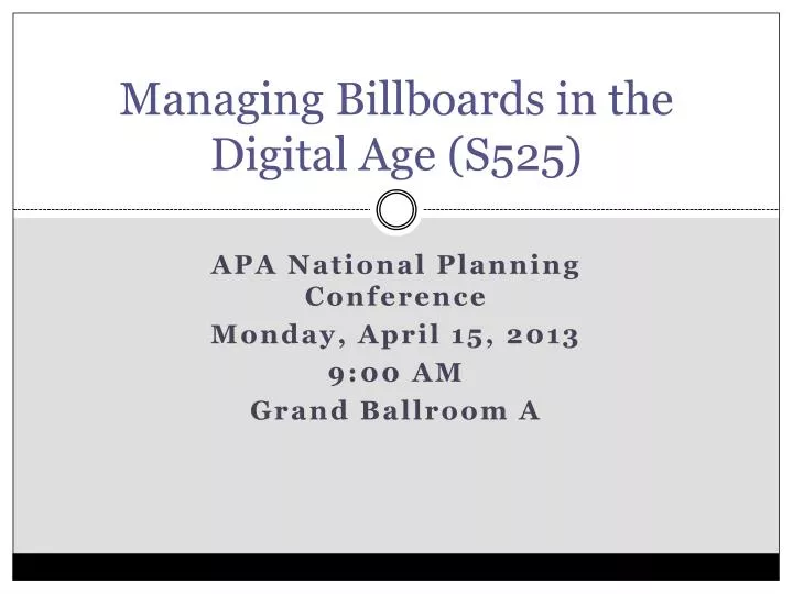 managing billboards in the digital age s525