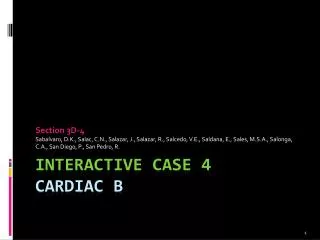 INTERACTIVE CASE 4 CARDIAC B