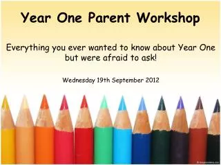 Year One Parent Workshop
