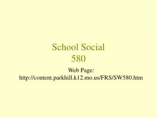 School Social 580