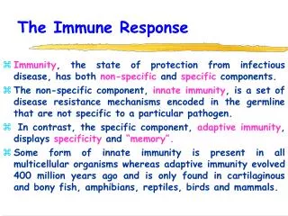 The Immune Response