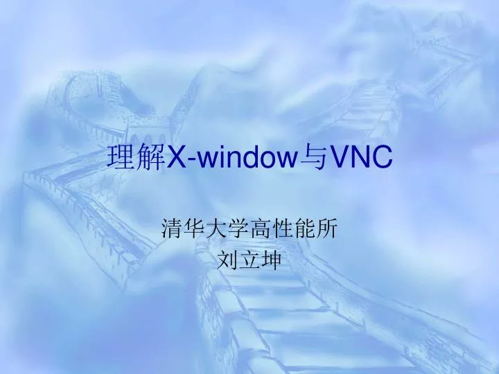 x window vnc