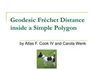 Geodesic Fréchet Distance inside a Simple Polygon