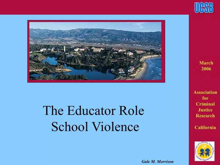 the educator role school violence