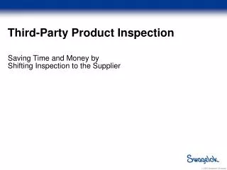 Third-Party Product Inspection