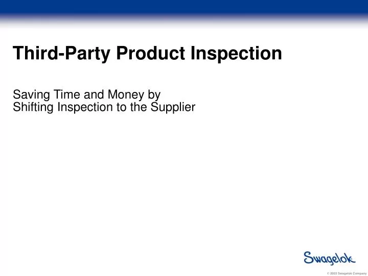third party product inspection