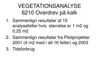 vegetationsanalyse 6210 overdrev p kalk