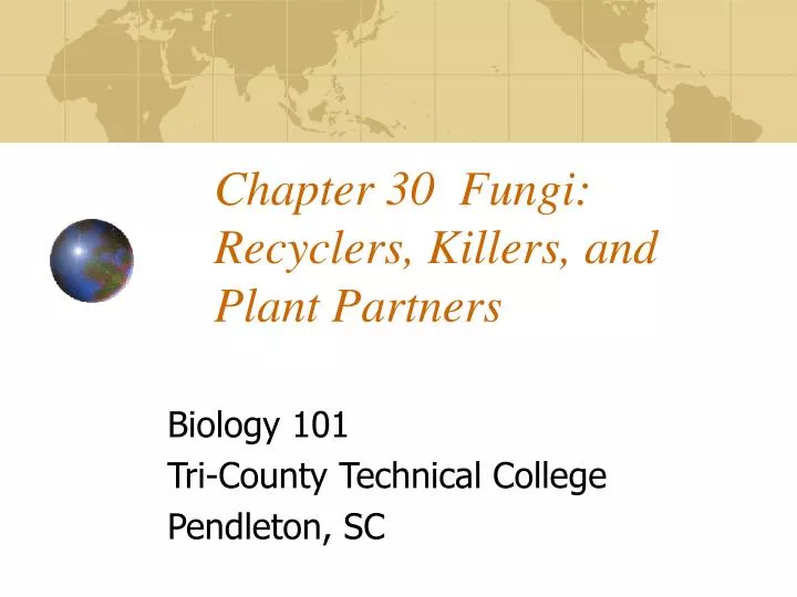 chapter 30 fungi recyclers killers and plant partners