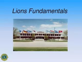 Lions Fundamentals