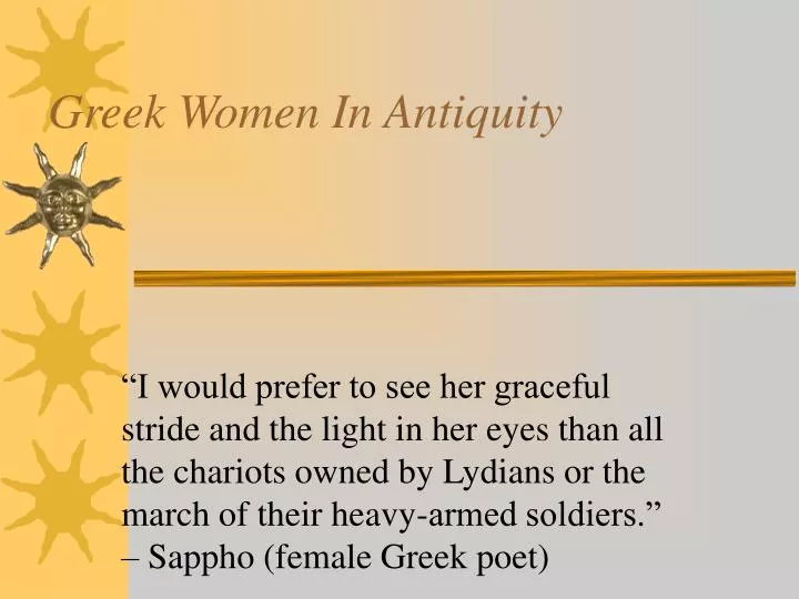 greek women in antiquity