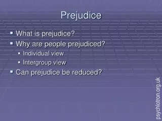 Prejudice