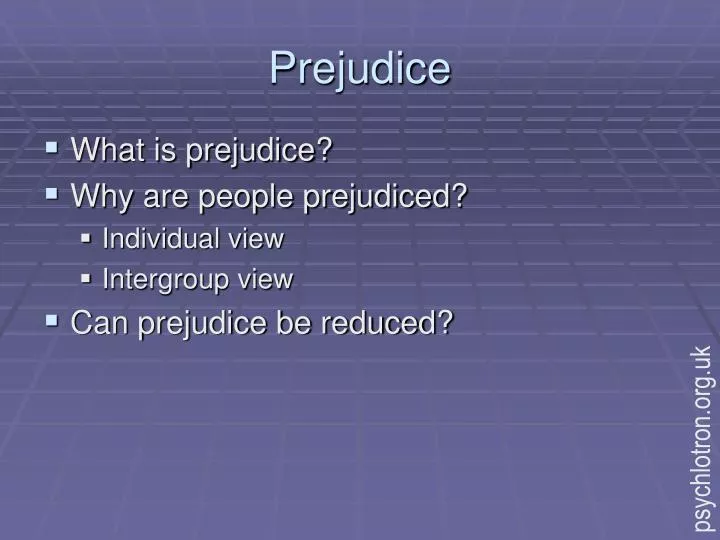 prejudice