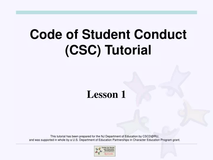 code of student conduct csc tutorial