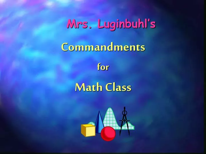 mrs luginbuhl s