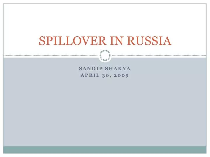 spillover in russia
