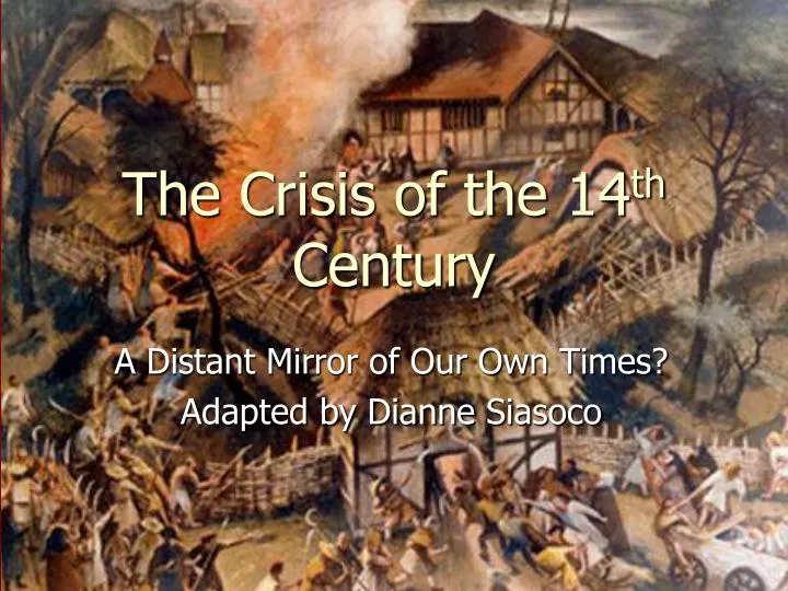 the crisis of the 14 th century