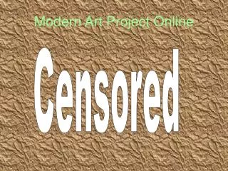 Modern Art Project Online