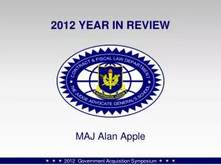 2012 YEAR IN REVIEW
