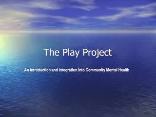The Play Project