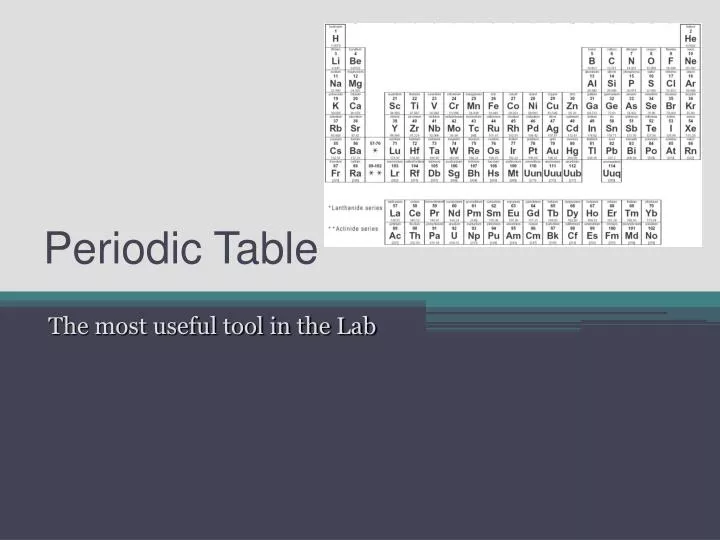 periodic table