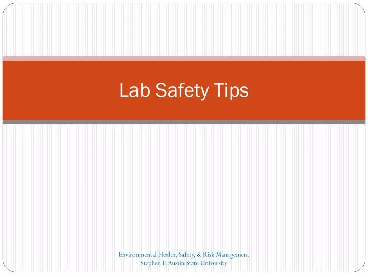 lab safety tips