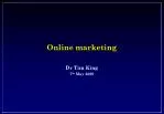 Online marketing - slide 1
