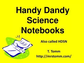 Handy Dandy Science Notebooks
