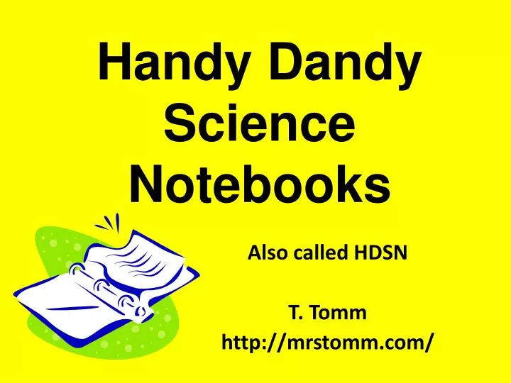 handy dandy science notebooks