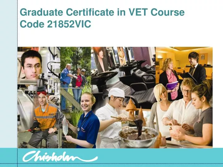 graduate certificate in vet course code 21852vic