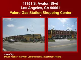 11151 S. Avalon Blvd Los Angeles, CA 90061 :