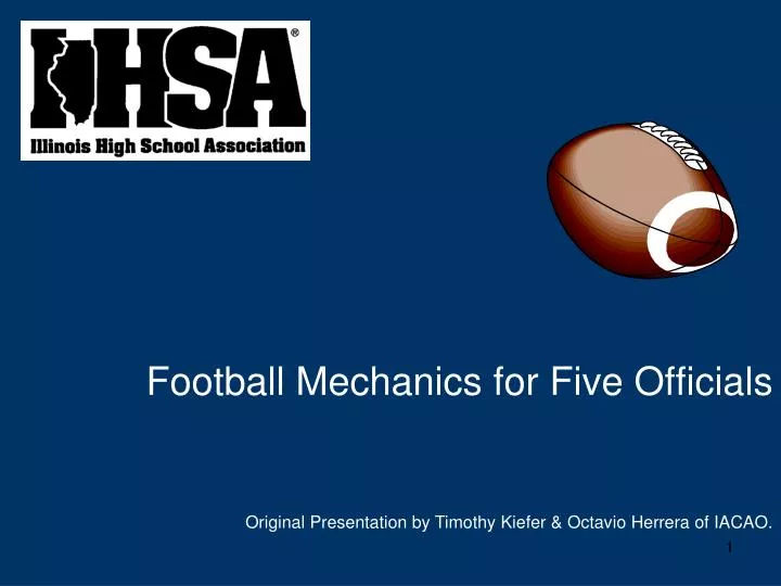 football mechanics for five officials