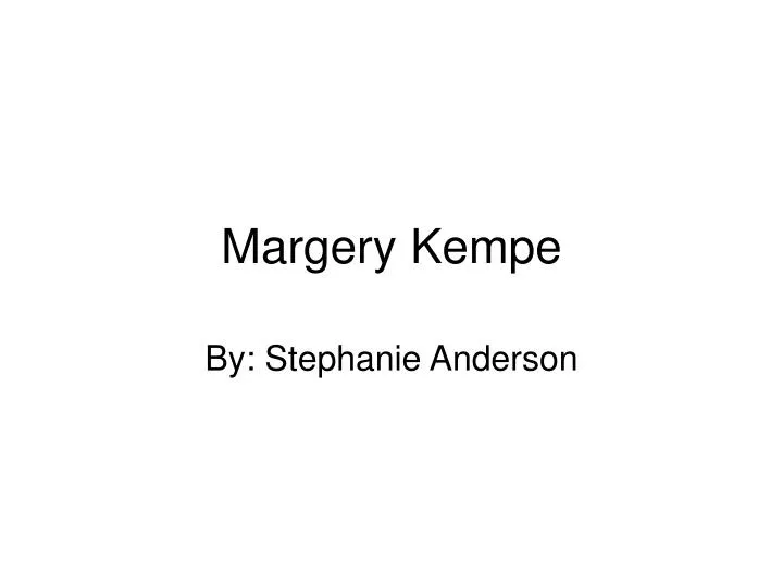 margery kempe