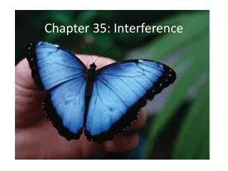 Chapter 35: Interference