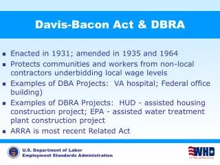Davis-Bacon Act &amp; DBRA