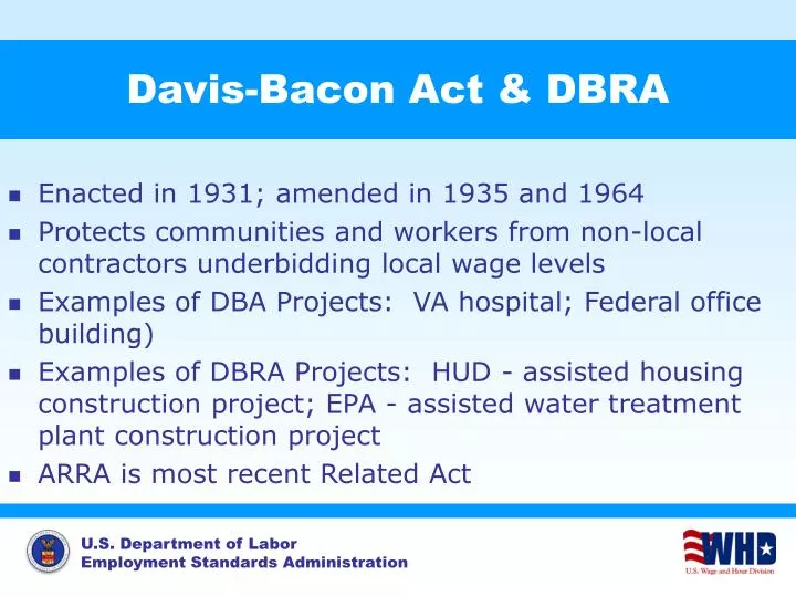 davis bacon act dbra