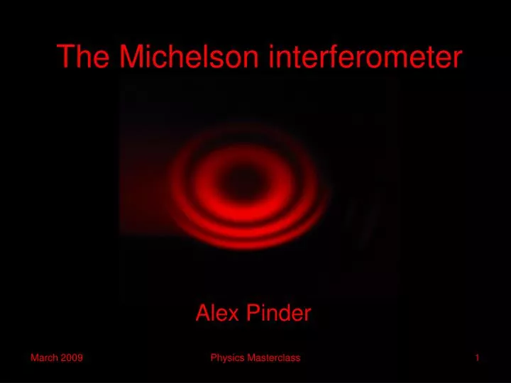 the michelson interferometer
