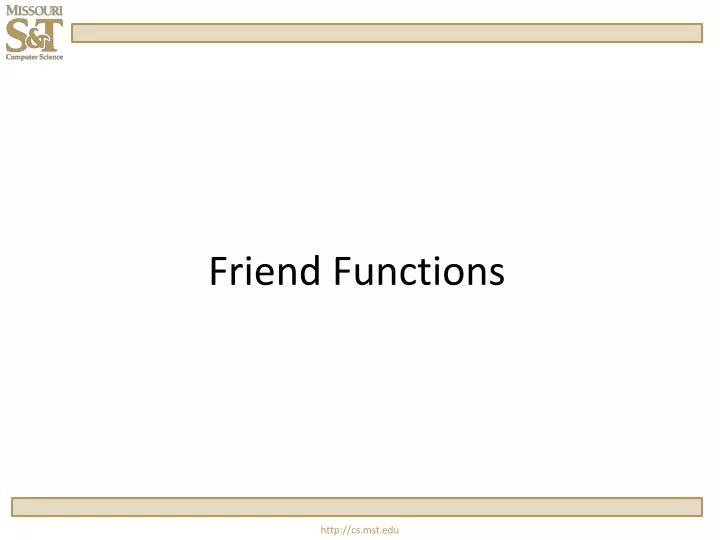 friend functions