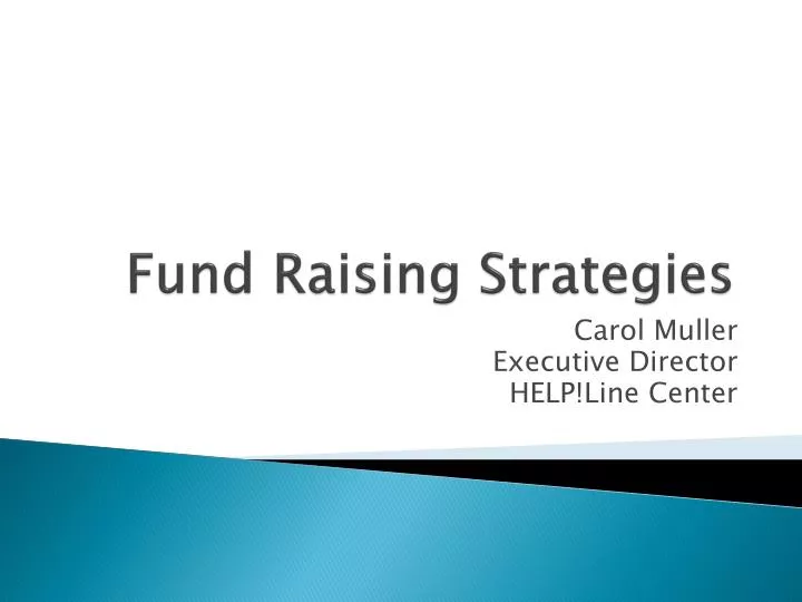 fund raising strategies