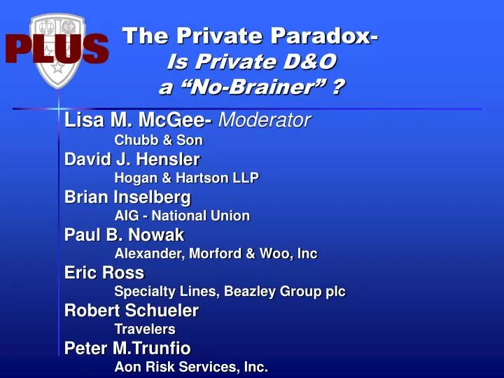 the private paradox is private d o a no brainer