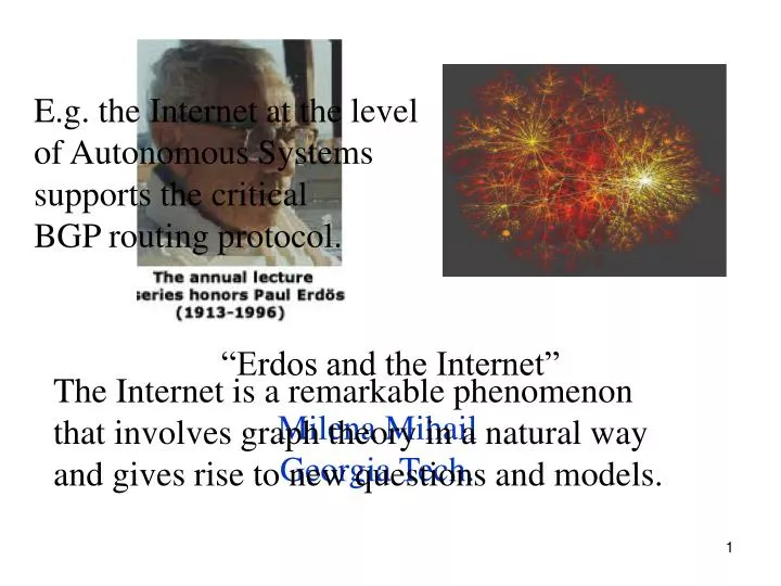erdos and the internet