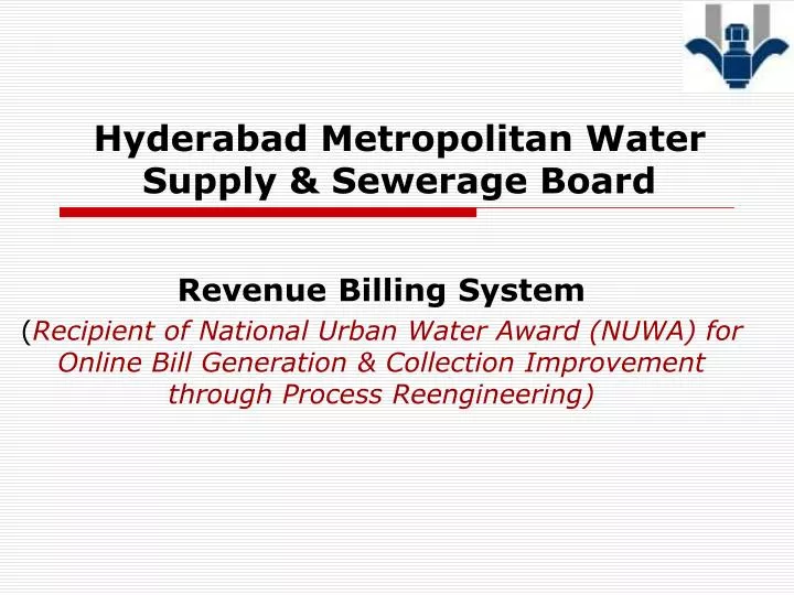 hyderabad metropolitan water supply sewerage board
