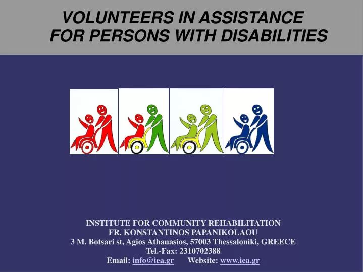 volunteers in assistance for persons with disabilities