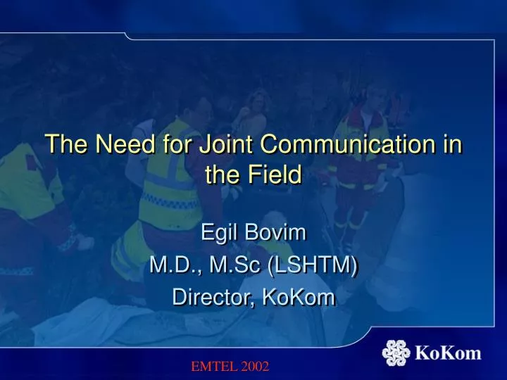 the need for joint communication in the field