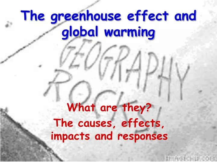 the greenhouse effect and global warming