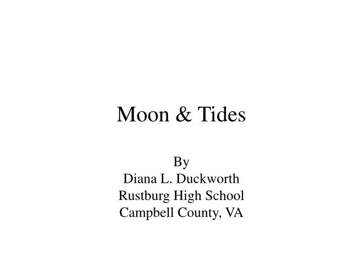 moon tides