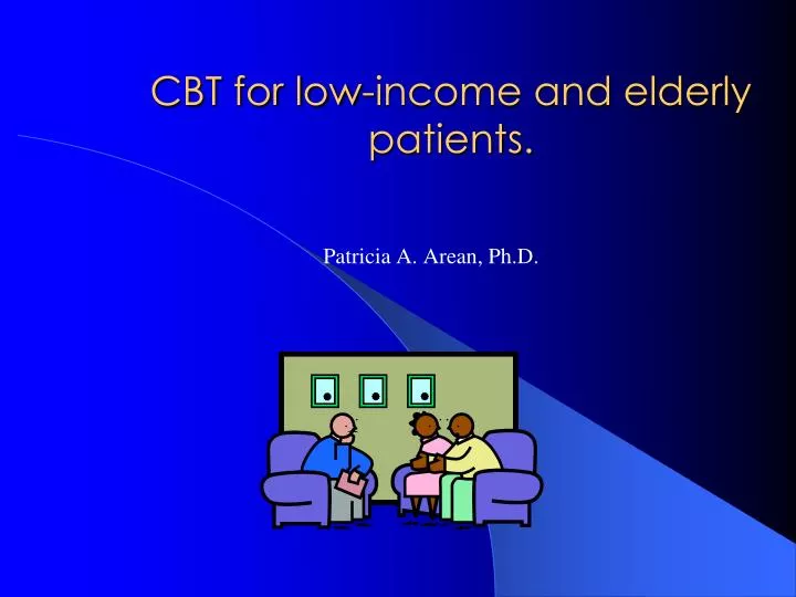 cbt for low income and elderly patients