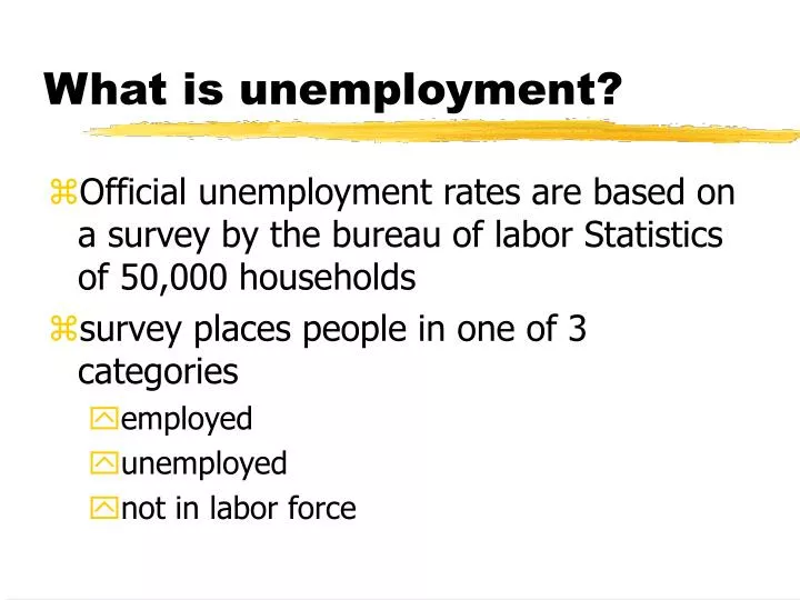 what is unemployment