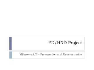 FD/HND Project