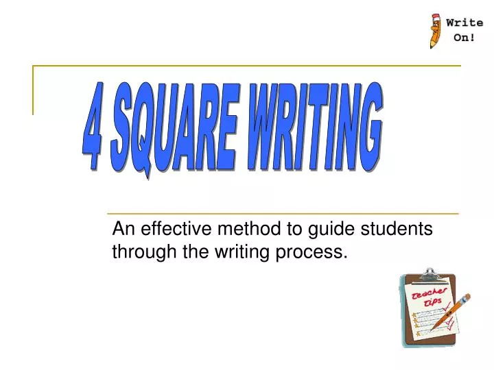 an effective method to guide students through the writing process