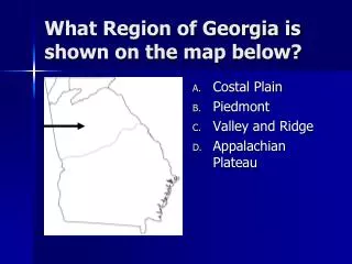 What Region of Georgia is shown on the map below?